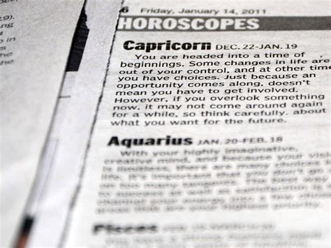 Newspaper Horoscope