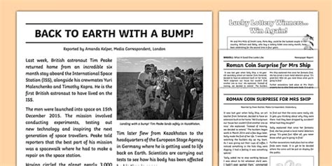 newspaper introduction examples for students