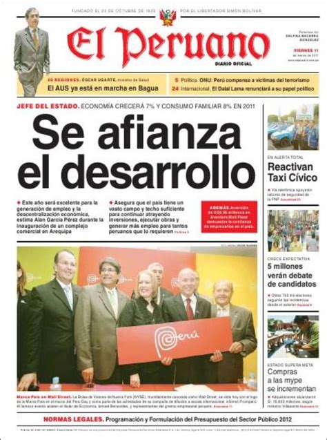 newspaper peru el peruano