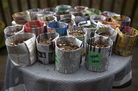 Newspaper Potting Cups