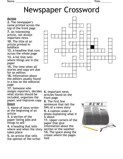 newspaper word puzzles