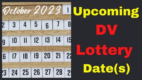 next dv lottery date