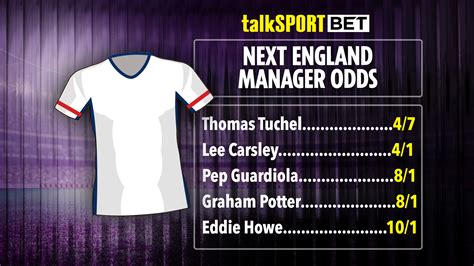 Next England Manager Odds