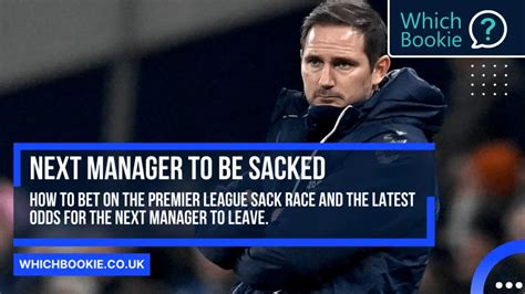 next football manager to be sacked odds