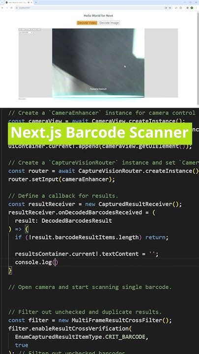 Next Js Barcode Scanner