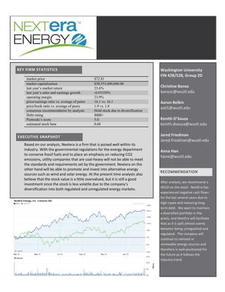 nextera energy analyst report