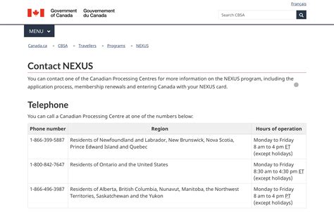 nexus application status usa