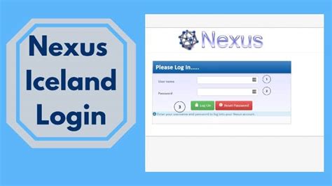 nexus iceland login page