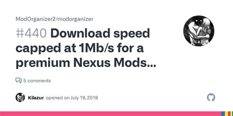nexus mods capped download speed