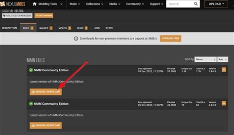 nexus mods download without account