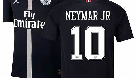 PSG away black Neymar Jr. #10 soccer jersey champions league for Sale