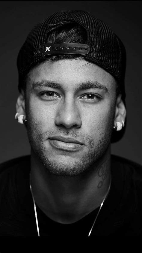 neymar black and white