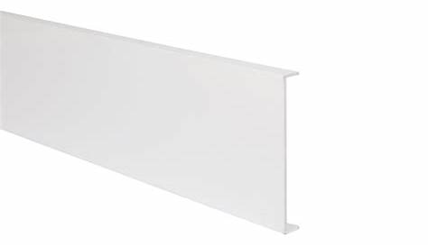 Nez de marche aluminium revêtu déco blanc L.95 x l.3.6 cm