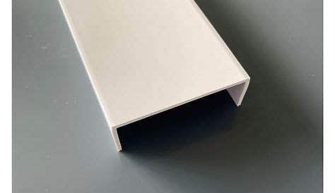 Nez De Cloison Pvc 60 Mm Profilé PVC En U Blanc Pour Chants