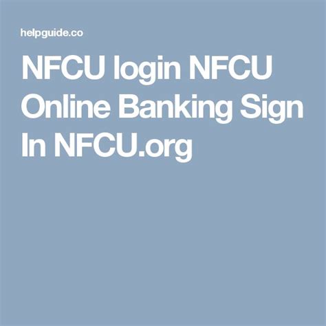 nfcu org sign in