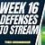 nfl schedule this week 16 defense streamers week 12 waiver
