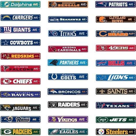 NFL Street Sign New England Patriots Ave Metal Sign, 3 pounds Dimensio
