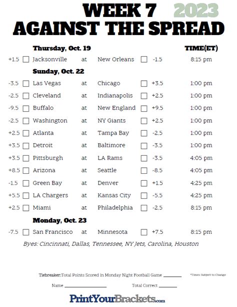 Printable NFL Week 16 Schedule Pick em Pool 2018