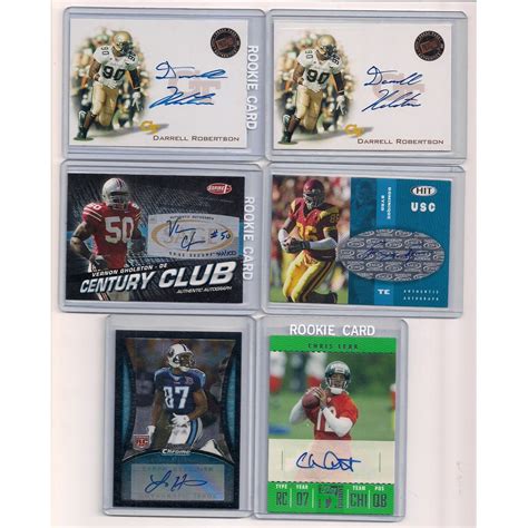 nfl autographed cards