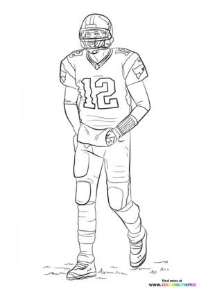 Nfl Player Coloring Page