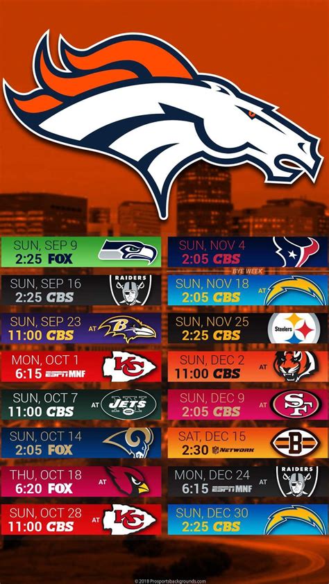 nfl reference broncos game schedule