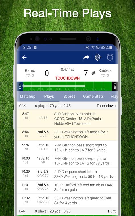 nfl scoreboard app features