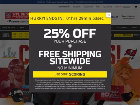 nfl shop online coupon code