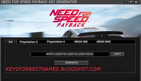 Nfs Activation Key - radicalrom