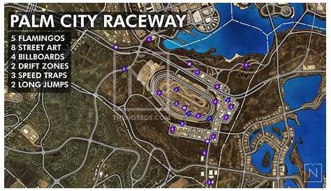 Need for Speed Palm City Raceway District All locations - YouTube