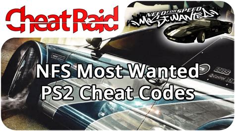 Need for speed most wanted ps2 cheat lasopaplease