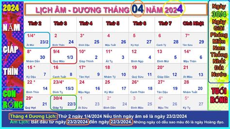 ngày đẹp tháng 4 năm 2024 âm lịch