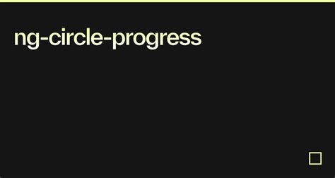 Ng-Circle-Progress Example