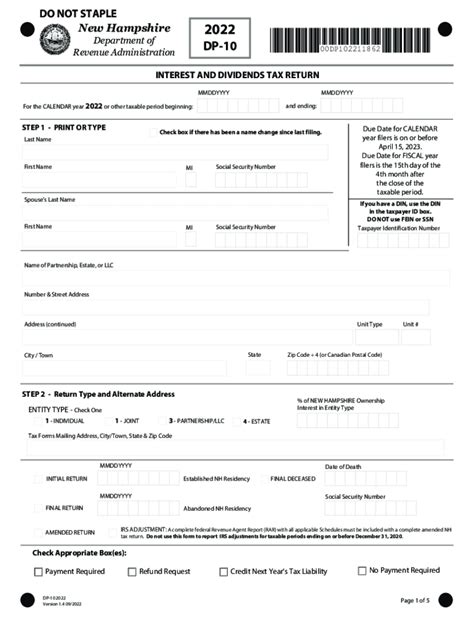 nh state income tax form