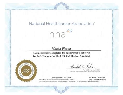 nha certification medical assistant