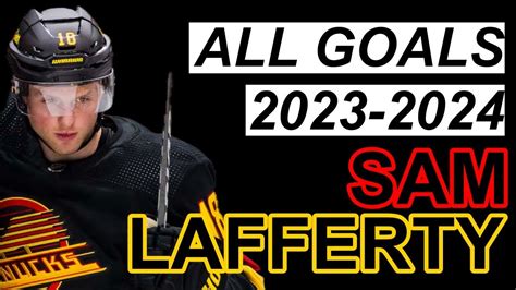 nhl 2023 2024 goals sam lafferty