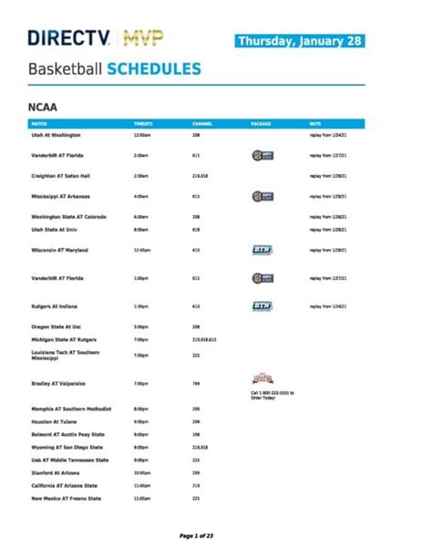 nhl direct tv schedule