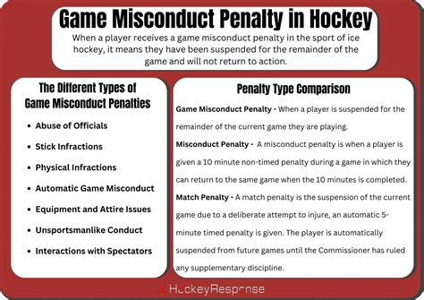 Nhl Game Misconduct Rules