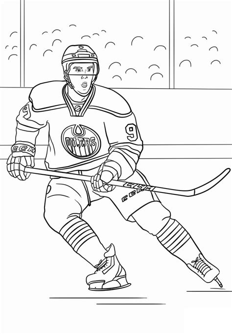 nhl hockey pictures to color