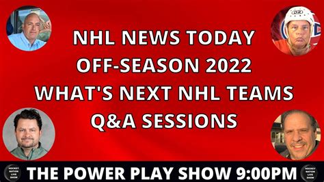 nhl news today 2022