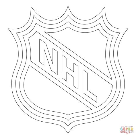 nhl symbols coloring pages