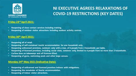 ni easing restrictions