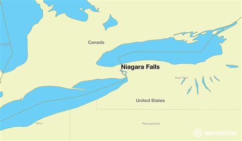 Niagara Falls In World Map