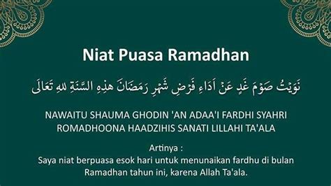 Niat Makan Sahur Puasa Ramadhan