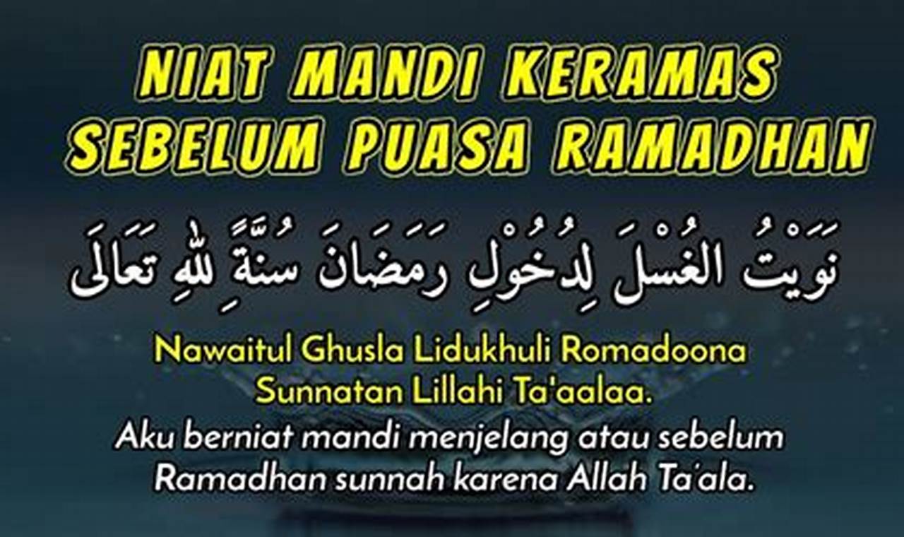 Rahasia Niat Mandi Puasa Ramadhan yang Benar: Temukan Wawasan Unik!