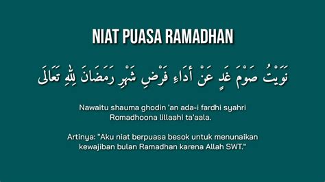 Niat Puasa Ramadhan: Panduan Lengkap