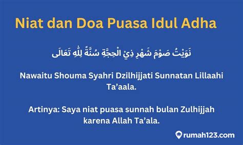 Niat Doa Puasa Idul Adha