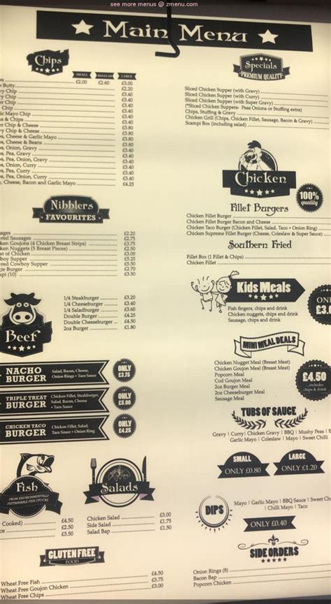 Nibblers Menu