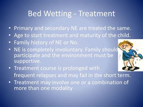 Nice Bed Wetting Guidelines