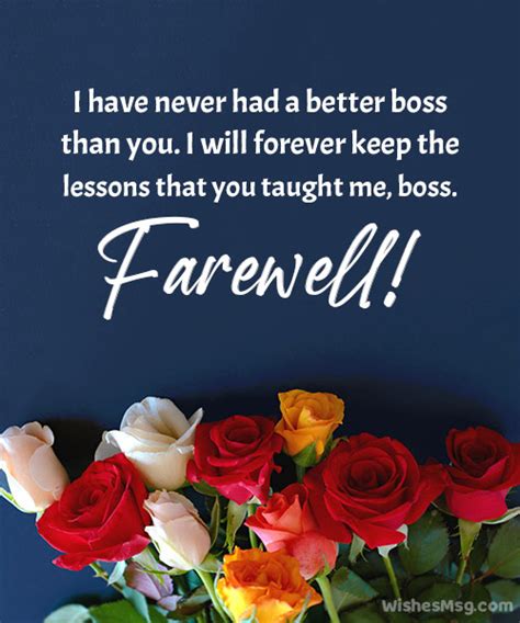 nice things to say about a boss who is leaving