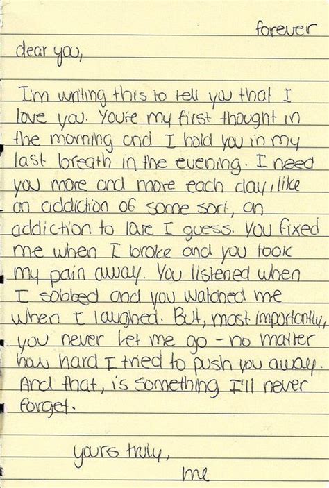 nice things to say in a love letter
